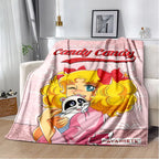 2025 New Style Candy Candy Girl Cartoon Anime Soft Plush Blanket,Flannel Throw Blanket Polyester Blanket for Living Room Bedroom Sofa Kid Gift - View 13