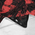 Metal Music Dark Aesthetic Pattern Flannel Blanket, Soft Warm Throw Blanket, Air-conditioned Sofa Bedroom Dorm Couch Office Car Travel Home Blanket, Warm Nap Blanket for Men Women Adults Boys Girls, Birthday Mother's Day Fans Gifts - View 4