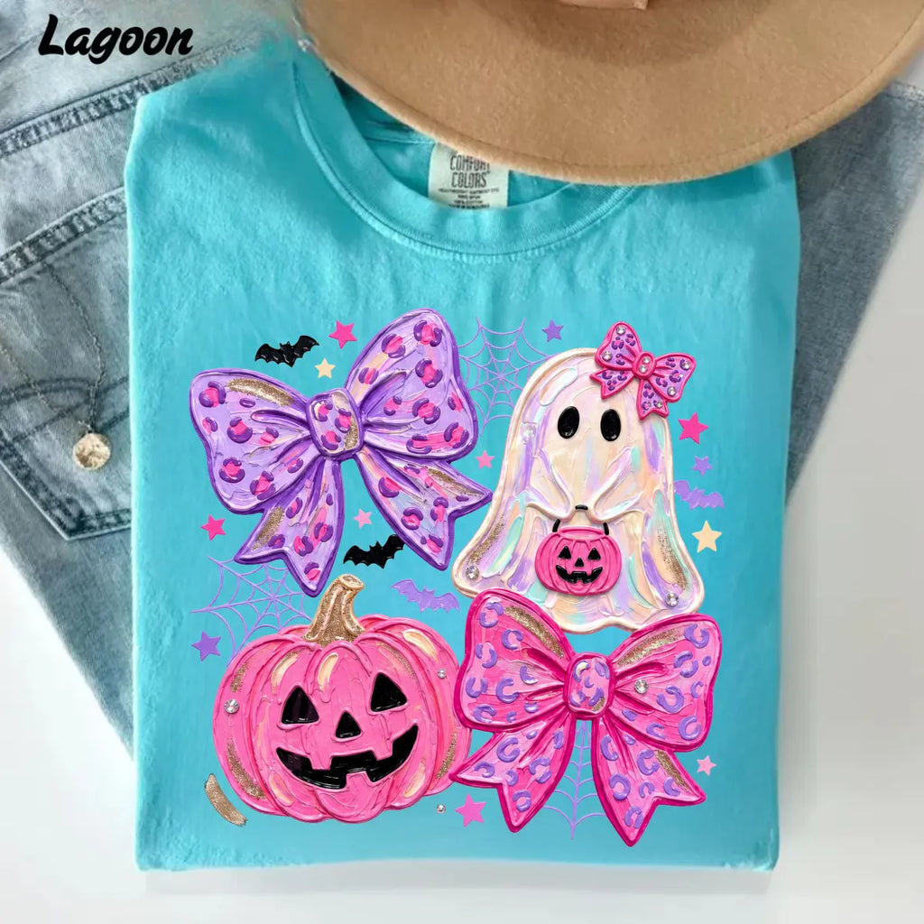 Comfort Colors Preppy Ghost Coquette Shirt Cotton Tee