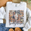 Spooky Season Collage Sweatshirt, Ash Grey