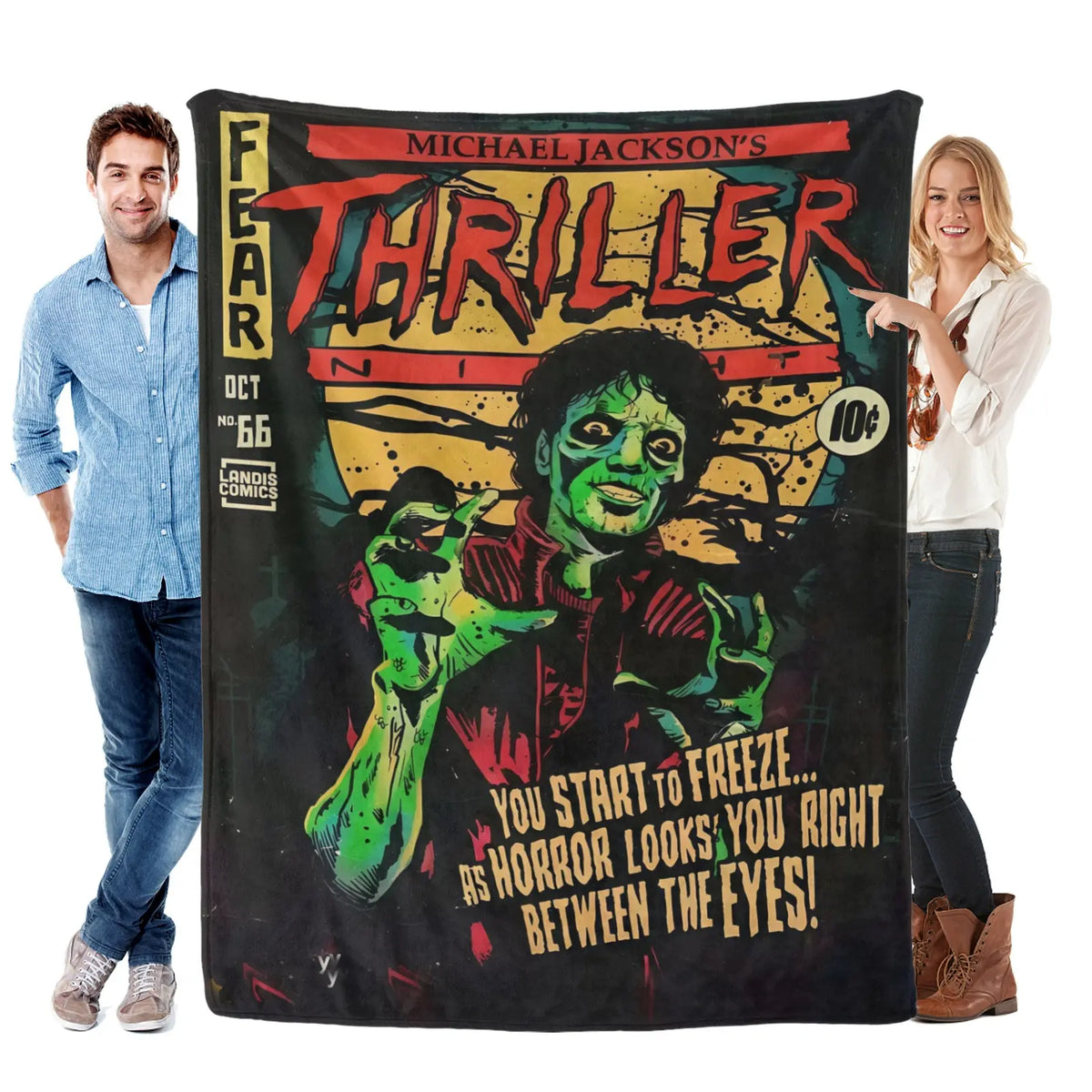 Michael Jackson King Of Pop Vintage Flannel Throw Blanket - Ultra Soft, Cozy Warm - for Bedroom, Couch, Travel - Perfect Gift for Pop Fans, Gifts for Him - Aesthetic Room Decor - View 12