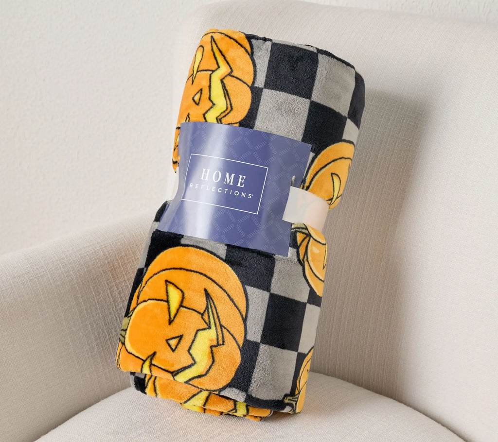 Home Reflections Oversized 60x80 Halloween Plush Throw - View 2