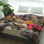 Funny Monkey Face Blanket, Soft Flannel Throw for Home Decor & Camping, Unique Gift for Animal Lovers, Warm & Durable Design Christmas gift Dream Weave Home - View 6
