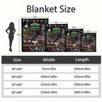 Friends Inspired Flannel Fabric Throw Blanket - Central Perk Quotes Print, Colorful Iconic Design, Wrinkle Resistant, Anti-Pilling - Fits Sofa, Bed, or Car, Soft Cozy for Home & Office, Ideal Gift & Home Decor, Indoor/Outdoor - View 4