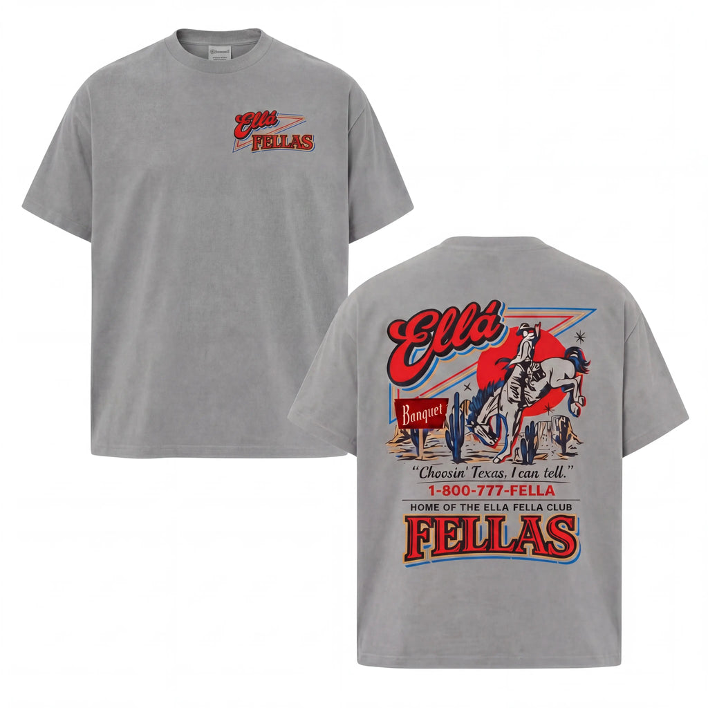 Ella Fella Club Shirt - Trendy Unisex Graphic Tee in Multiple Colors