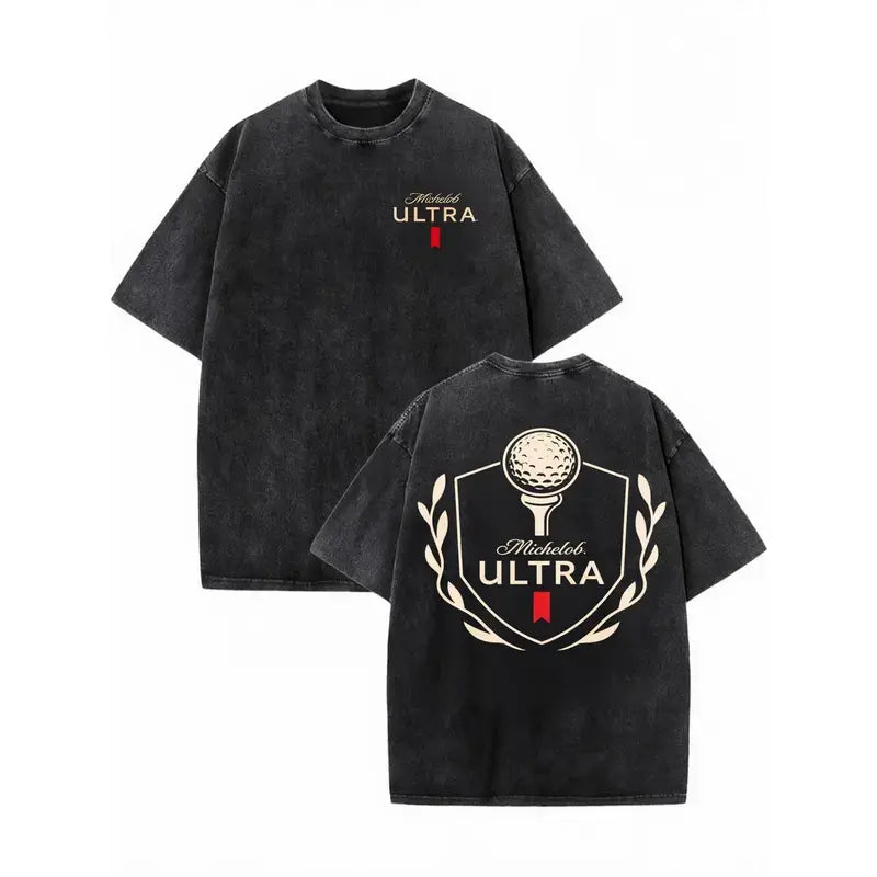 Michelob Ultra Golf Ball Cotton Vintage Graphic Tee