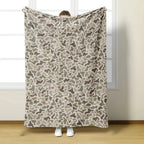 Retro Camouflage Pattern Cooling Bedding Blanket - 280GSM Polyester Soft Flannel, Digital Print, Wrinkle Resistant, Fade Proof, Lightweight, Machine Washable, All-Seasons for Bed, Camping - View 2