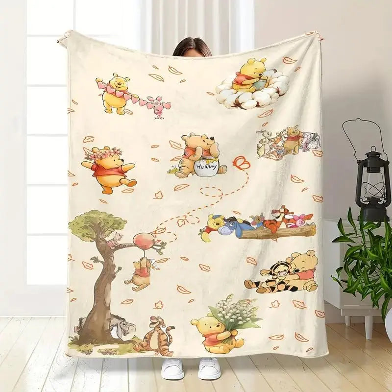 [SummerVibes] DISNEY CLASSIC Winnie the Pooh Blanket, shawl, tapestry, office nap blanket, soft and comfortable sofa decoration, outdoor sports multi-purpose blanket - View 7