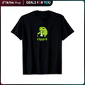Funny Rippit  Frog Unisex T-Shirt Black