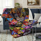 5 Nights at Freddy's (FNAF) Cartoon Character Flannel Throw Blanket - 60×80 in XL Bedding Cover, Lightweight, Cozy, Soft, Durable, Wrinkle-Resistant, Smooth Texture, Breathable, Vivid Dye, Ideal for Home/Indoor/Bedroom, Gifts, All Seasons, Halloween - View 2