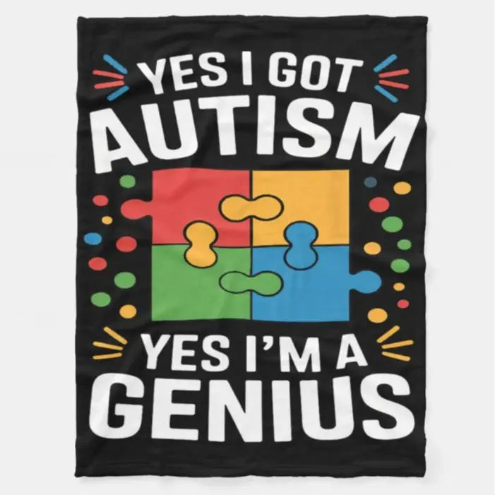 Autism Awareness Printed Flannel Fleece Blanket for Kids, 1-Piece Flannel Fabric, Funny Puzzle Design, Printed Style Brightens Rooms for Room Decor & House Decor - View 7