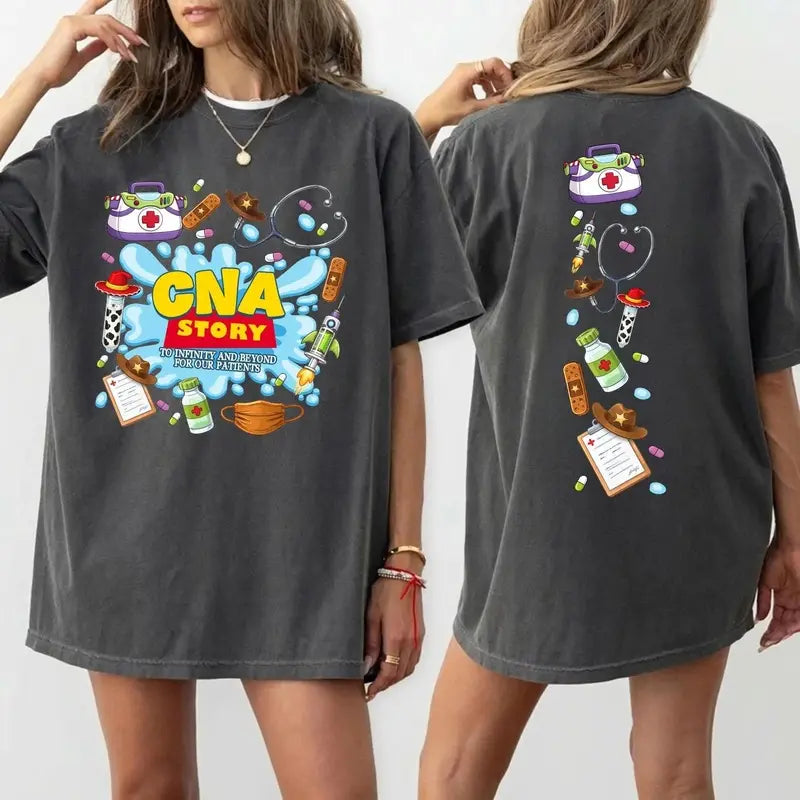 CNA Story Shirt - To Infinity and Beyond CNA Tee for Pediatric CNAs