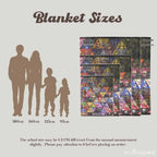 5 Nights at Freddy's (FNAF) Cartoon Character Flannel Throw Blanket - 60×80 in XL Bedding Cover, Lightweight, Cozy, Soft, Durable, Wrinkle-Resistant, Smooth Texture, Breathable, Vivid Dye, Ideal for Home/Indoor/Bedroom, Gifts, All Seasons, Halloween - View 5