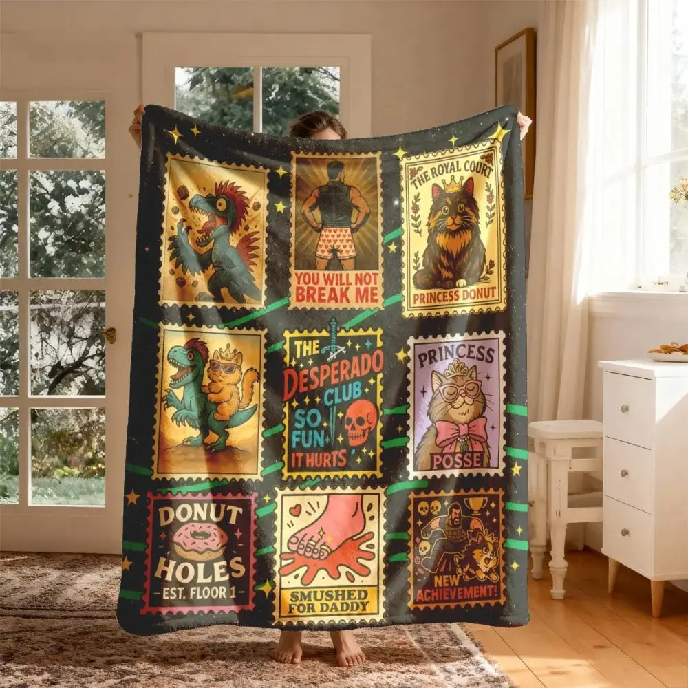 Dungeon Crawler Carl Flannel Throw Blanket Soft Funny Throw Blanket Cozy Lightweight Plush Portable Cover Blanket For Sofa,Warm Gift For Birthday,Christmas,Multiple Blanket - View 3
