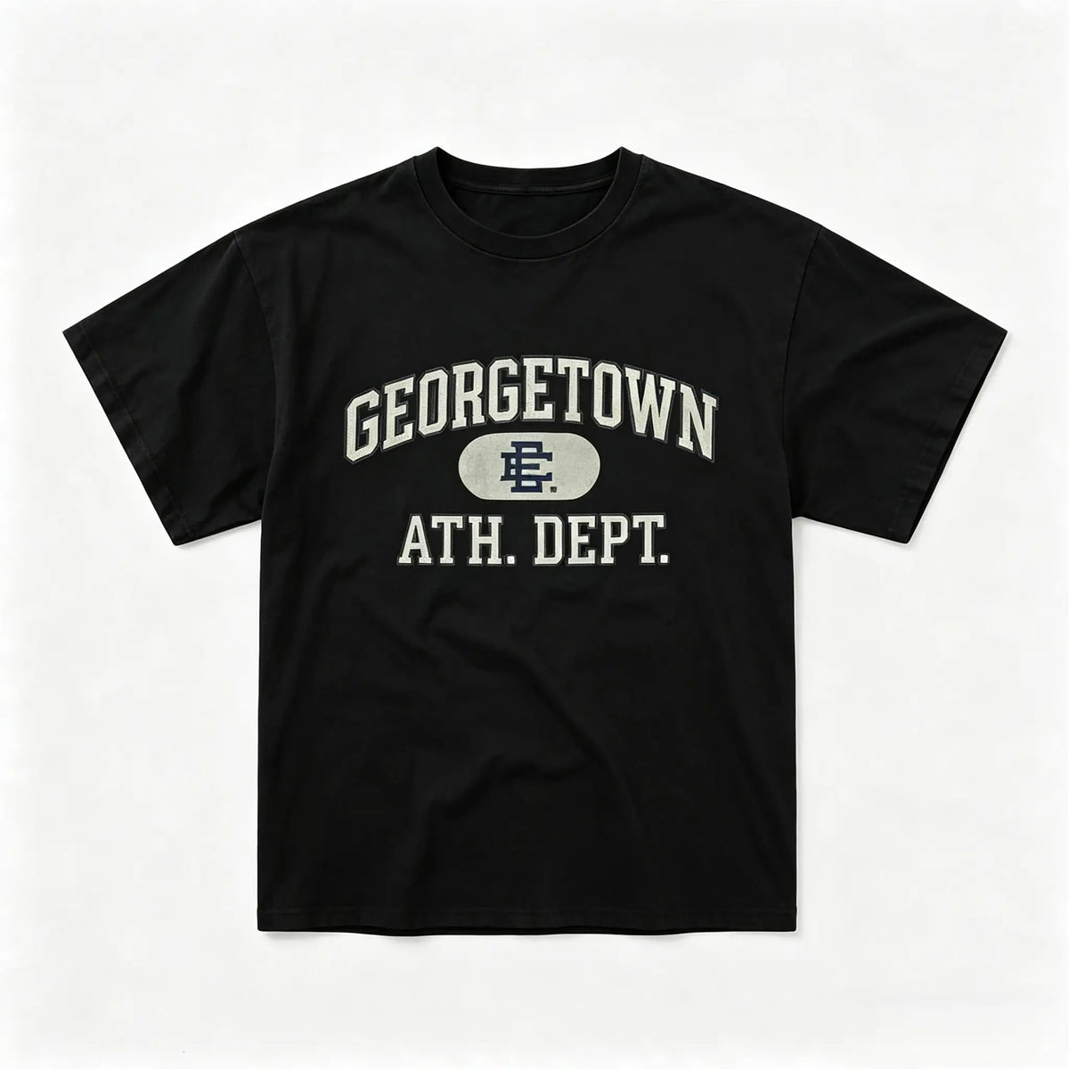 EE Georgetown Athletic Dept Graphic  – Vintage College Unisex  Trendy Shirt cloths cherry Short Sleeve  Casual Street Style fyp obersized gym lifestyle co women leeve fashion deals loose fit st she from texas cowboy