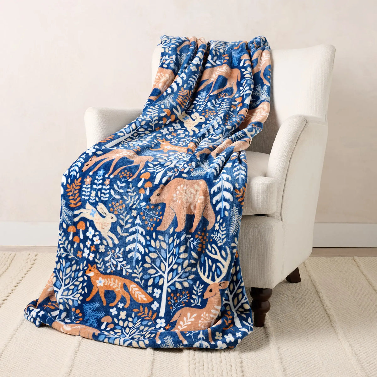 Kringle Express Oversized 60x80 Holiday Printed Throw - View 7
