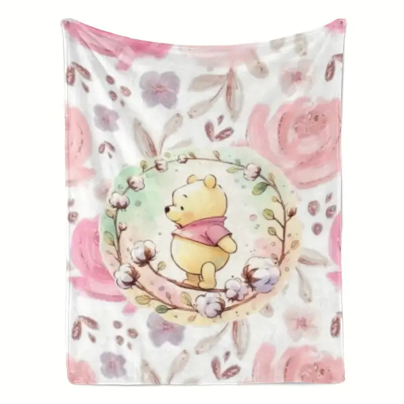 [SummerVibes] DISNEY CLASSIC Winnie the Pooh Blanket, soft and comfortable sofa decoration, outdoor sports multi-purpose blankets - View 1