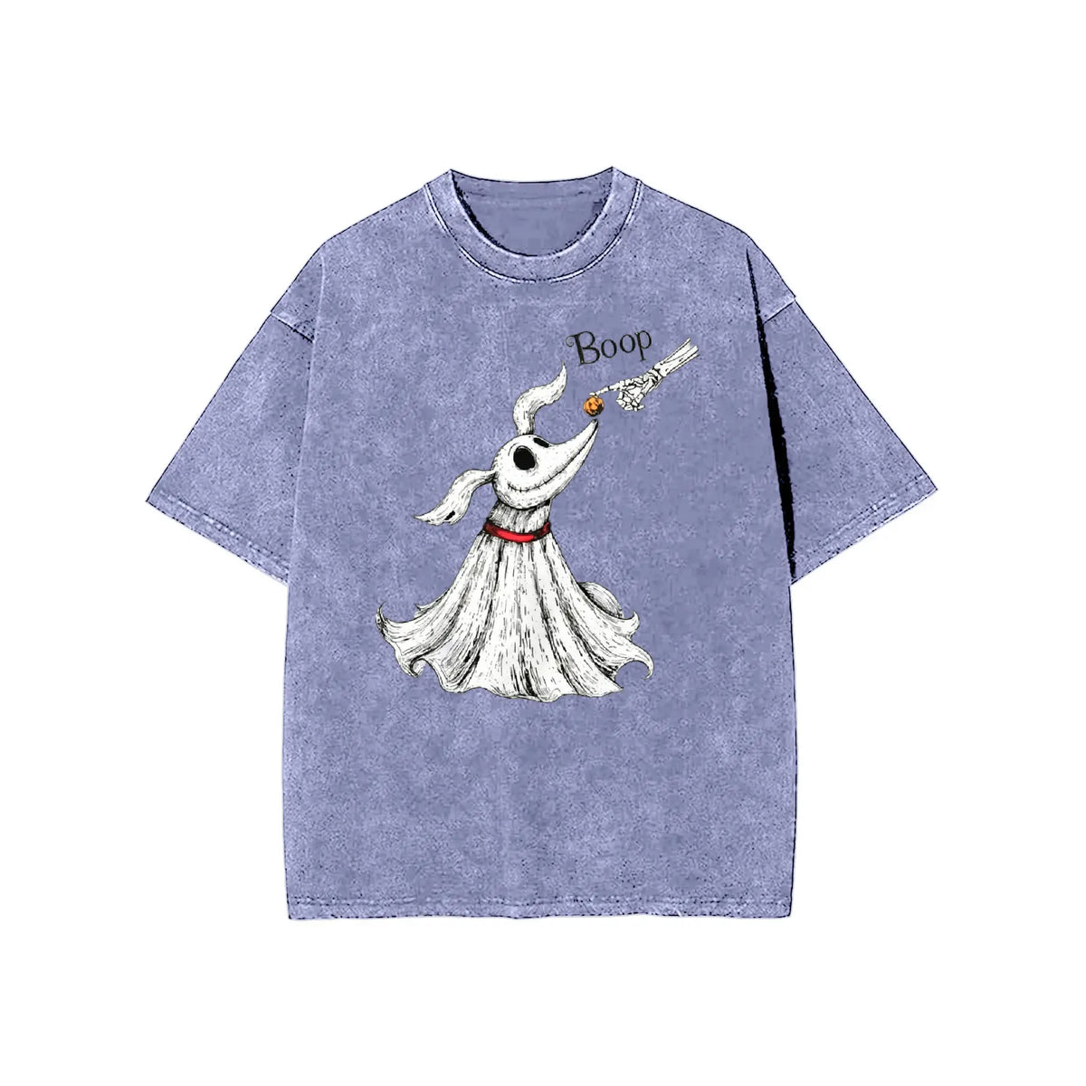 Zero Dog Boop Skeleton Hand Funny T-Shirt, Halloween Trip Tee, Nightmare Before Christmas Matching Shirt - View 13