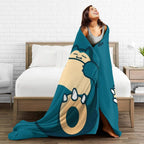 Snorlax Cartoon Blanket Ultra Air-conditioning quilt, soft and thin style Flannel Throw Blanket Warm Cozy Fleece Blankets Gifts for Kids Boys Girls Travelling Camping Sofa Bed 50"x40" - View 7
