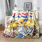 2025 New Style Candy Candy Girl Cartoon Anime Soft Plush Blanket,Flannel Throw Blanket Polyester Blanket for Living Room Bedroom Sofa Kid Gift - View 18