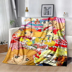 2025 New Style Candy Candy Girl Cartoon Anime Soft Plush Blanket,Flannel Throw Blanket Polyester Blanket for Living Room Bedroom Sofa Kid Gift - View 16