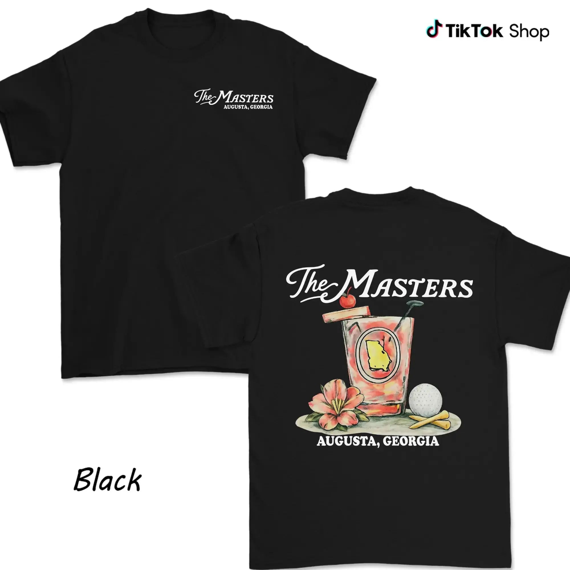The Masters Augusta Georgia Golf Cocktail Shirt For Men For Women, Augusta Souvenir Tee, Azalea Drink Graphic, Tournament Keepsake Gift, Trendy Unisex Shirt