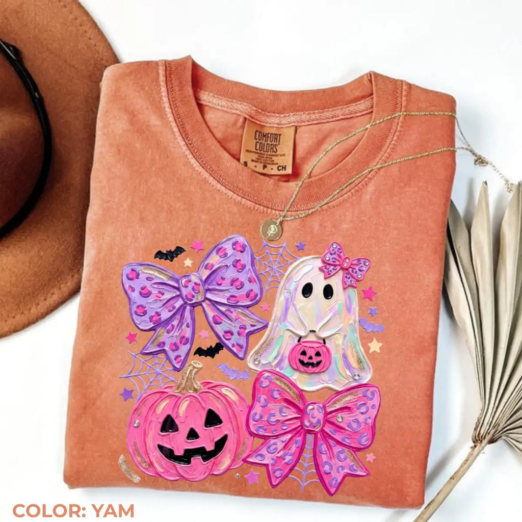 Comfort Colors Preppy Ghost Coquette Shirt Cotton Tee