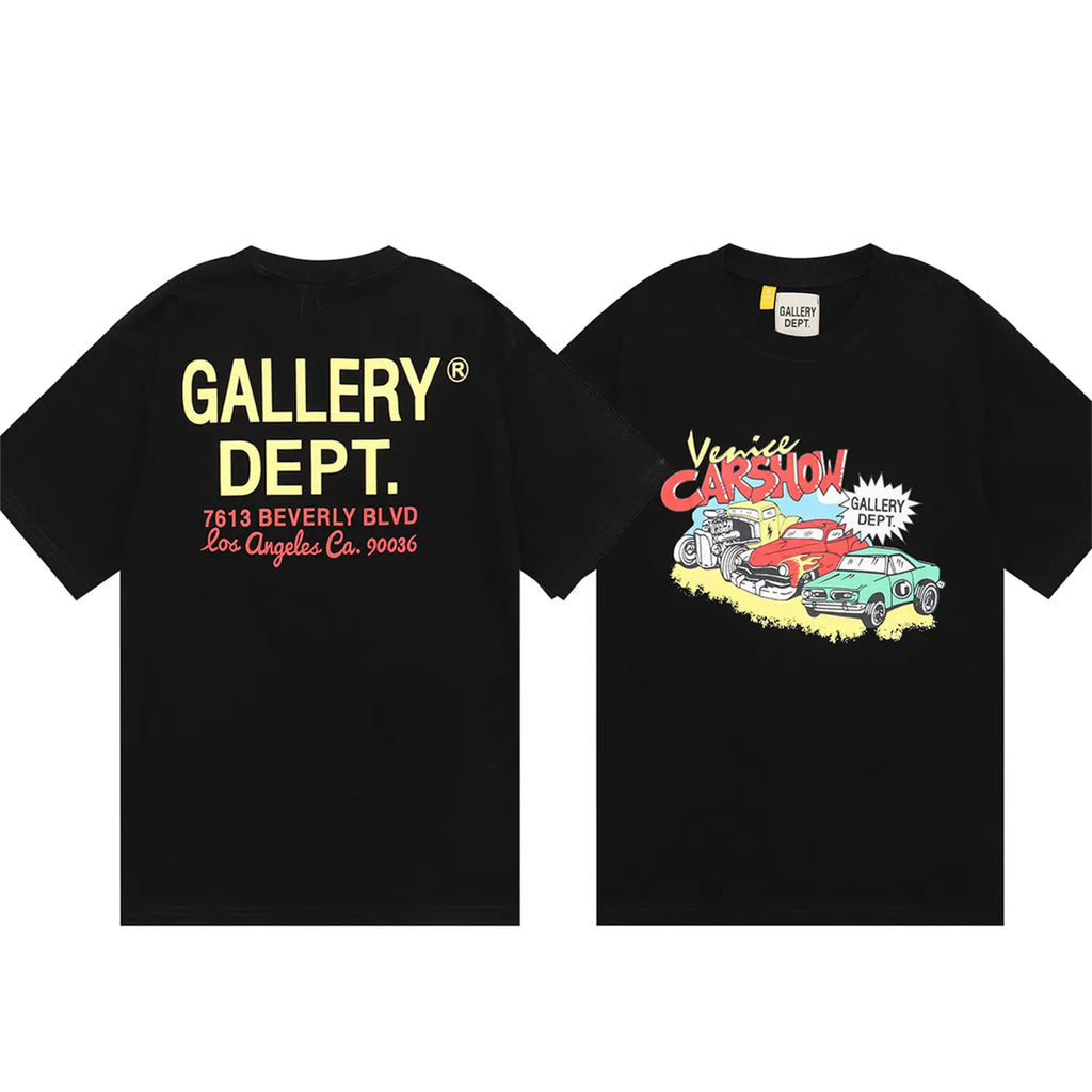 GALLERY DEPT Classic Letter Skull T-Shirt for Men & Women