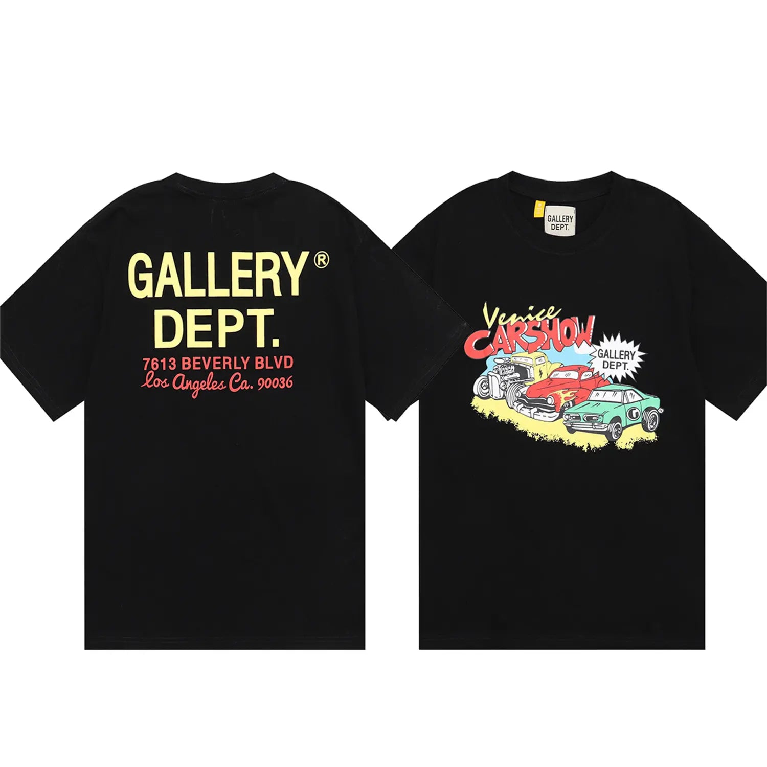 GALLERY DEPT Classic Letter Skull T-Shirt for Men & Women