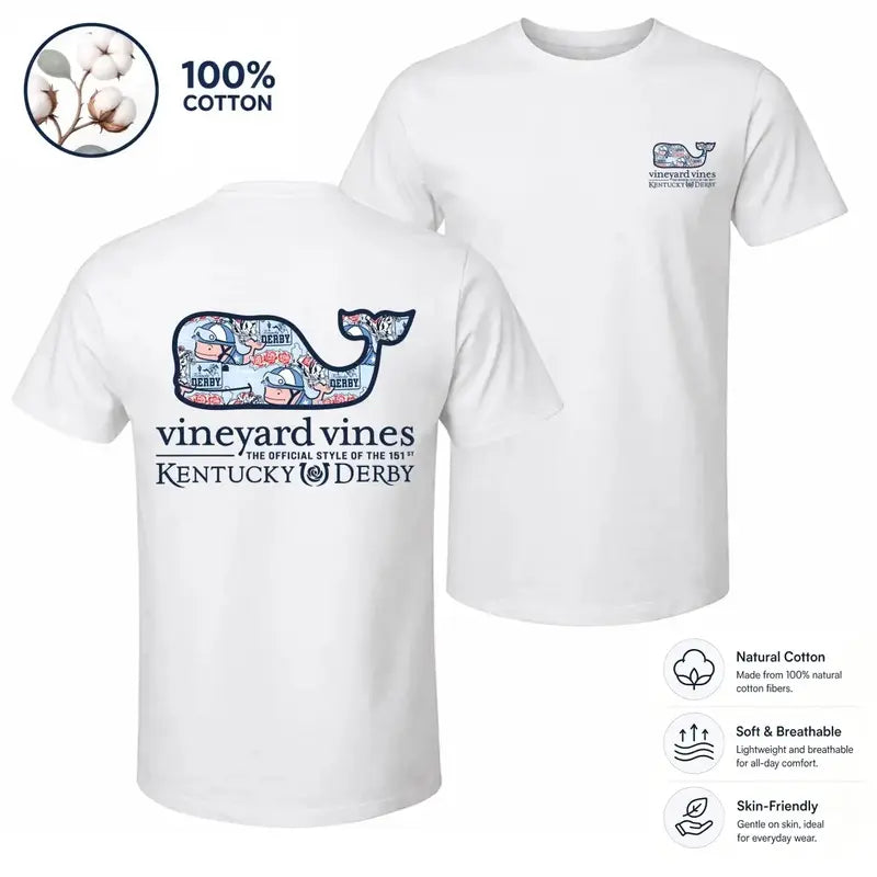Men's Cotton Coastal Whale Graphic T-Shirt for Summer Streetwear
