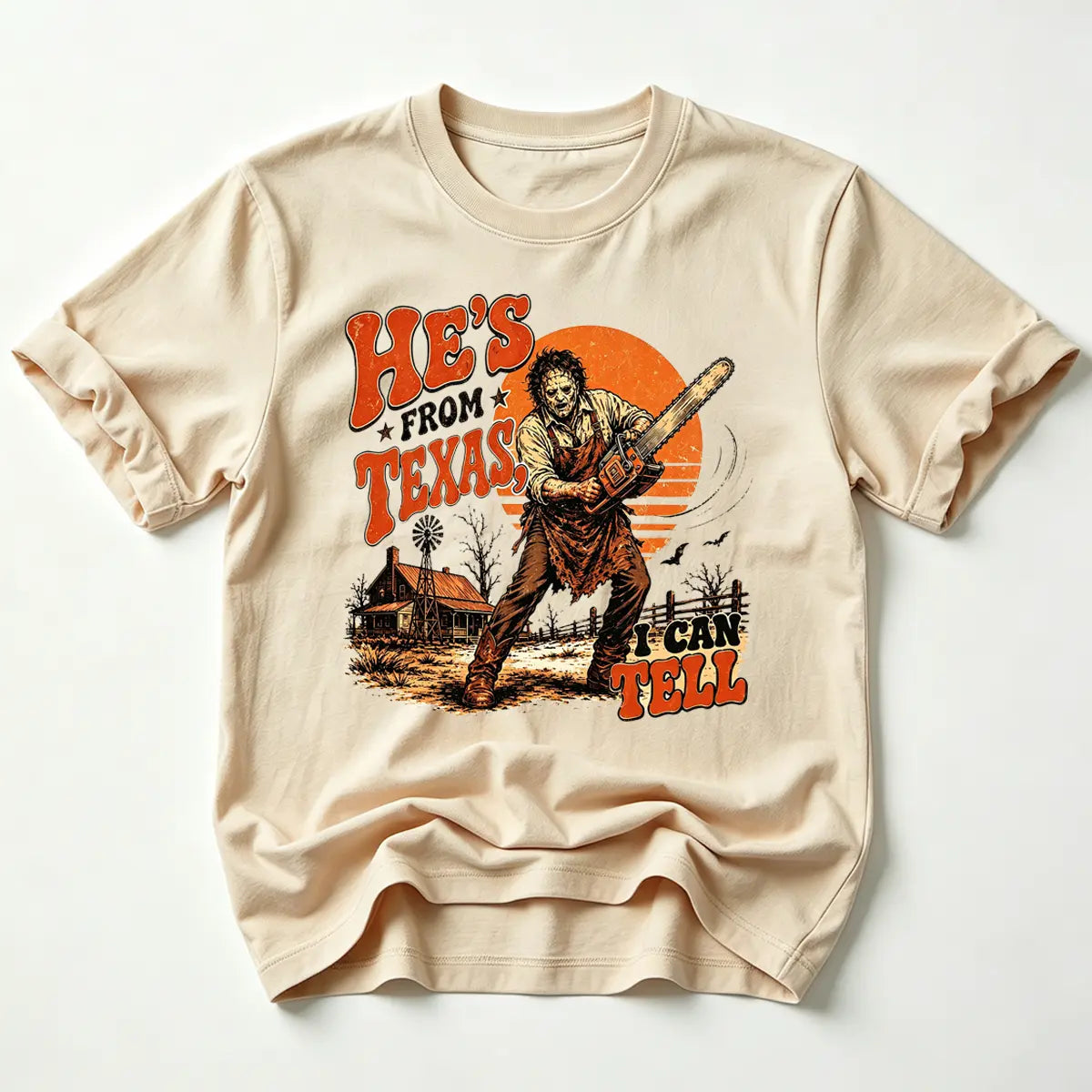 Texas Movie Graphic T-Shirt - Halloween Regular Fit Tee, Spooky Season Fan Top - View 8