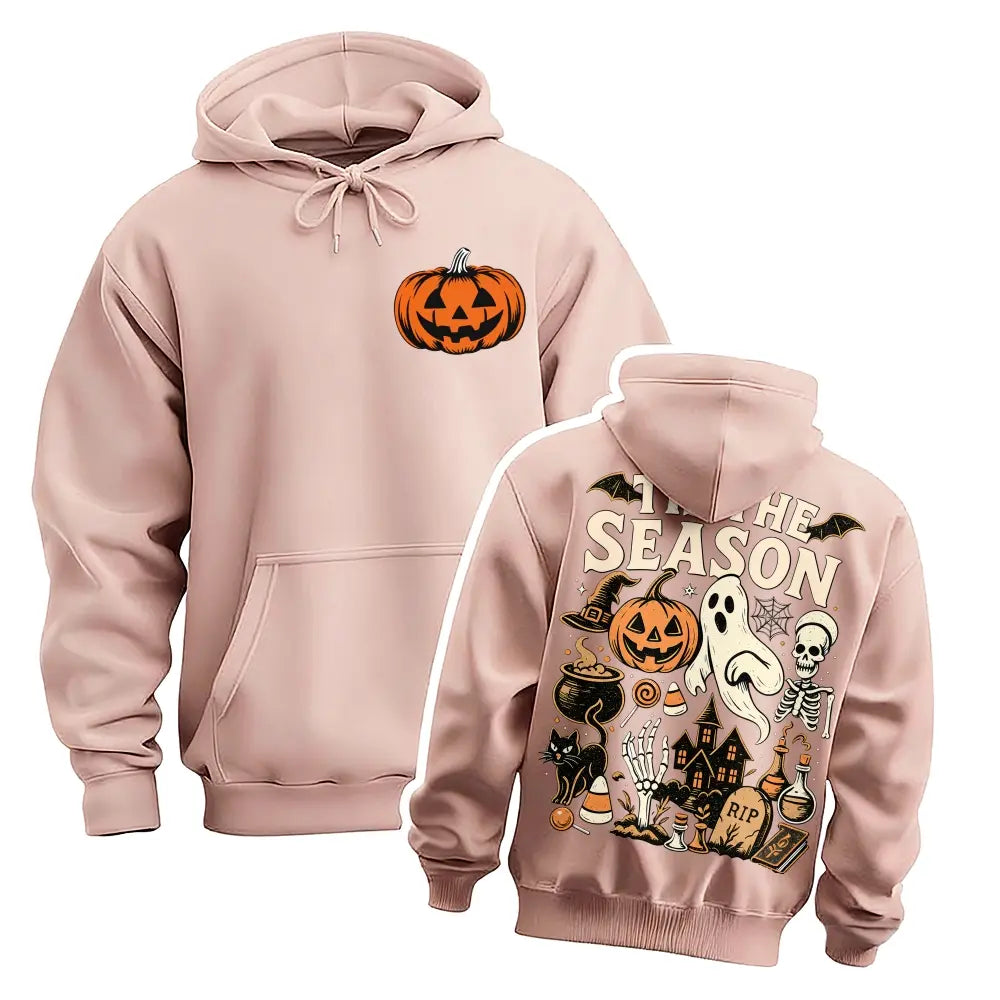 Halloween Spooky Season Graphic Hoodie Pullover Sweatshirt