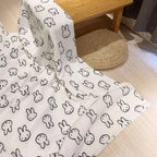 Kawaii Cartoon Print 100% Polyester Flannel Fluffy Blanket - Adorable Style Animal Character Home & Bed Accessory, Soft Breathable All-Season Bedding Throw for Office Siesta, Student Dormitory Use, Home Accessory, Bed Accessories - View 5