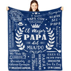 A Spanish letter: papa gives a blanket to his daughter, papa & mama give Birthday gift for son & daughter. A soft and comfortable flannel blanket, perfect for various occasions, a Valentine's Day gift.Easter Gifts for Kids - View 22