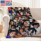 Michael Jackson Music Legend Fleece Throw Blanket - Fleece Fabric, Wrinkle-Resistant, Flannel Weave, Iconic Collage, HD Print, Durable, Breathable, Lightweight, Multi-Size (60in Option), All Seasons, for Adults’ Bed & Couch, Home & Travel - View 4