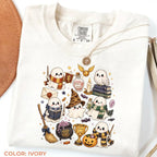 Comfort Colors Wizard Ghost Halloween Graphic Tee