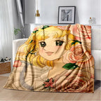 2025 New Style Candy Candy Girl Cartoon Anime Soft Plush Blanket,Flannel Throw Blanket Polyester Blanket for Living Room Bedroom Sofa Kid Gift - View 20
