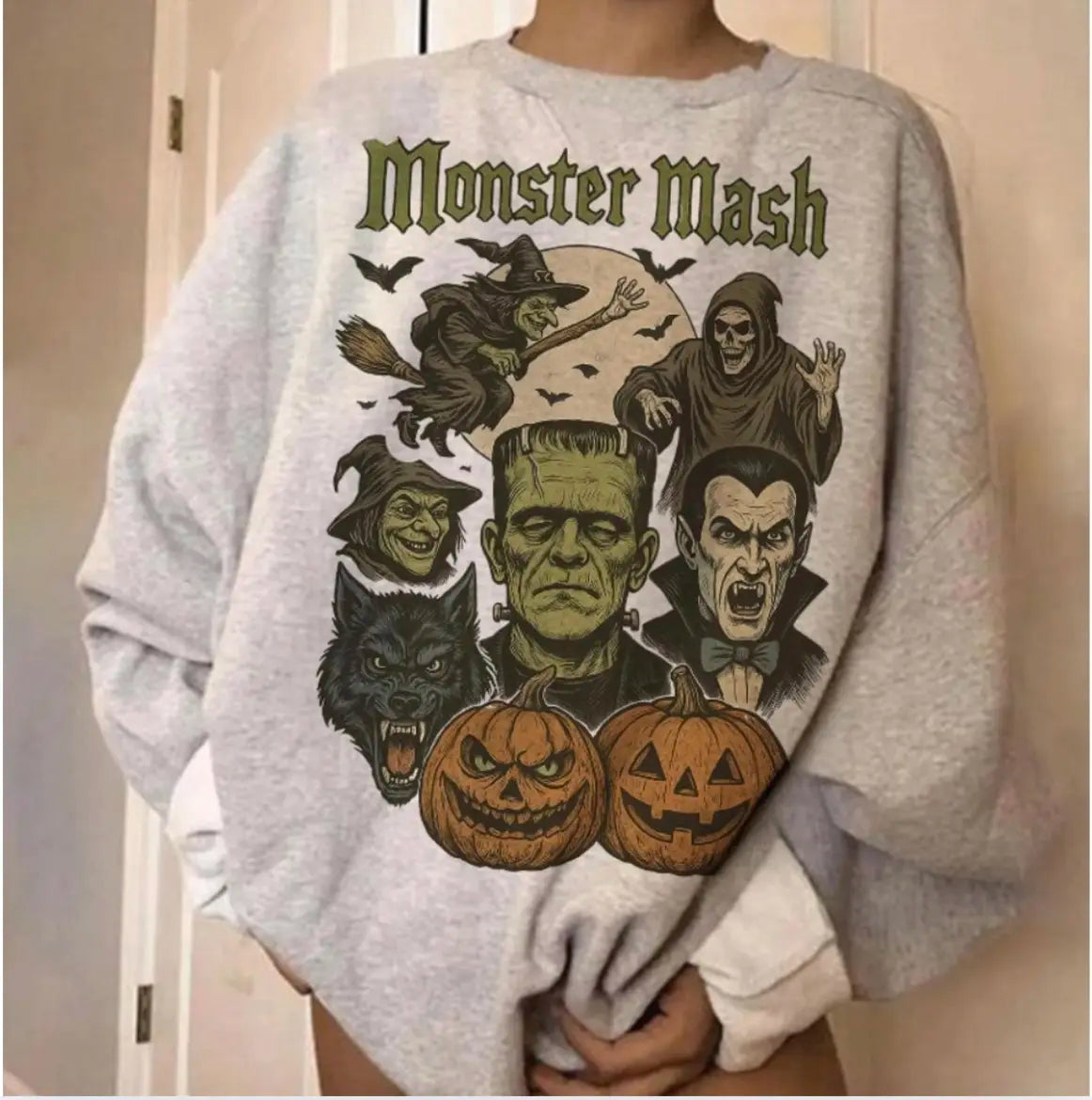 Retro Halloween Shirt, Horror Halloween Sweatshirt, Spooky Vibes Tshirt, Scary Movie Shirt, Trendy Halloween Hoodie - View 1