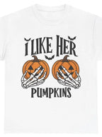 Men's Halloween Graphic Tees, Matching His Hers Funny Halloween Couple Costume Shirts, Pumpkin/Broom Design, 100% Cotton Classic Fit, Cold Wash Machine Washable