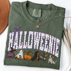 Comfort Colors Halloween Dachshund T-Shirt, Funny Halloweenie Dog Mom Tee, Wiener Dog Tshirt, Spooky Doxie Mom Gift - View 4