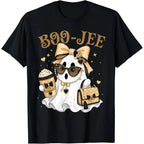 Boo-JEE Cute Ghost Boujee for Women Halloween T-Shirt casual short-sleeve top