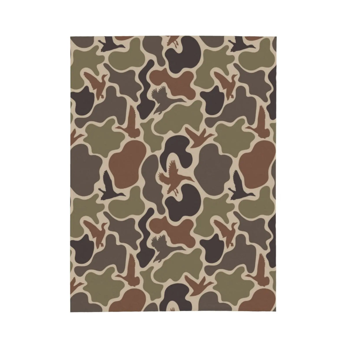 Vintage Duck Camo Blanket Retro Hunting Style Camouflage Throw for hunters outdoor Car Travel Home Gift for Men Women Adults - View 9
