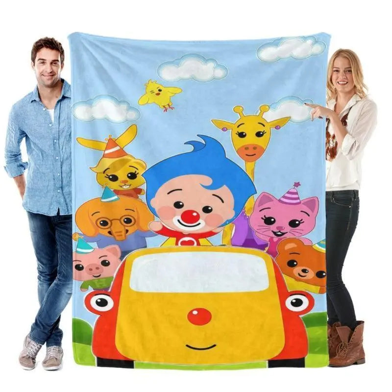 Plim Plim Blanket Cozy cartoon blanket with Plim Plim enjoying a fun circus ride, flannel material makes it perfect for chilling Children's Blankets - View 11