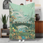 Lord Of The Rings Flannel Throw Middle Earth Landscape Ultra Soft Warm Fabric All Season Comfort Perfect For Sofa Bed nap Chair Decor Durable Machine Washable Long Lasting Quality blankets ultra-soft throw blanket - View 10