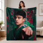 Gilmora Gilberto G. Mora Mexico Soccer Player Throw Blanket, Football Athlete Portrait Graphic Soft Cozy Plush Bed Blanket, Lightweight Warm Blankets for Bedroom Decor, Couch Sofa Living Room, Birthday Gifts for Soccer Fans - View 5