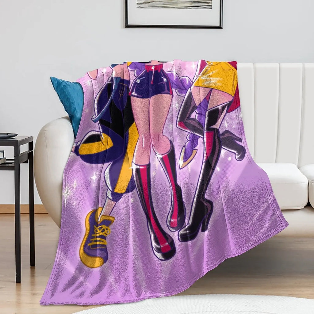 Kpop Fantasy Idol Theme Blanket，Soft Warm Fleece Throw for Sofa Couch Bed, Cozy Lightweight Blanket for Home, Office, Camping, Room Decoration - View 2