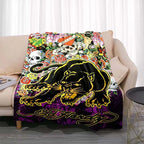 3dED- HARDY Tattoo Tiger Skull Blanket Living Room Bedroom Sofa Soft and Comfortable Warm Blanket Office Leisure Blanket - View 17