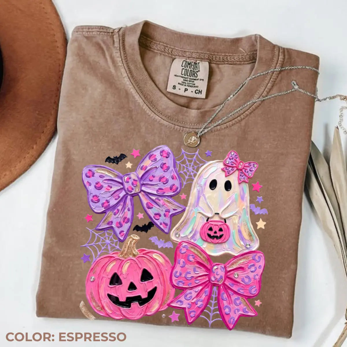 Comfort Colors Preppy Ghost Coquette Shirt Cotton Tee