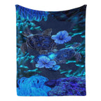 Soft Plush Warm Turtle Print Flannel Animal Blanket - Ideal for Sofas & Beds, Perfect Gift for Family & Self, Multiple Sizes Available, Soft Blankets - View 5
