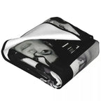 Michael Jackson Flannel Blanket King Of Pop Music Legend Photo Retro 80s Style Soft Warm Throw For Gamer Room Decor Dorm Essential Bed Sofa Home Holiday Gift - View 3